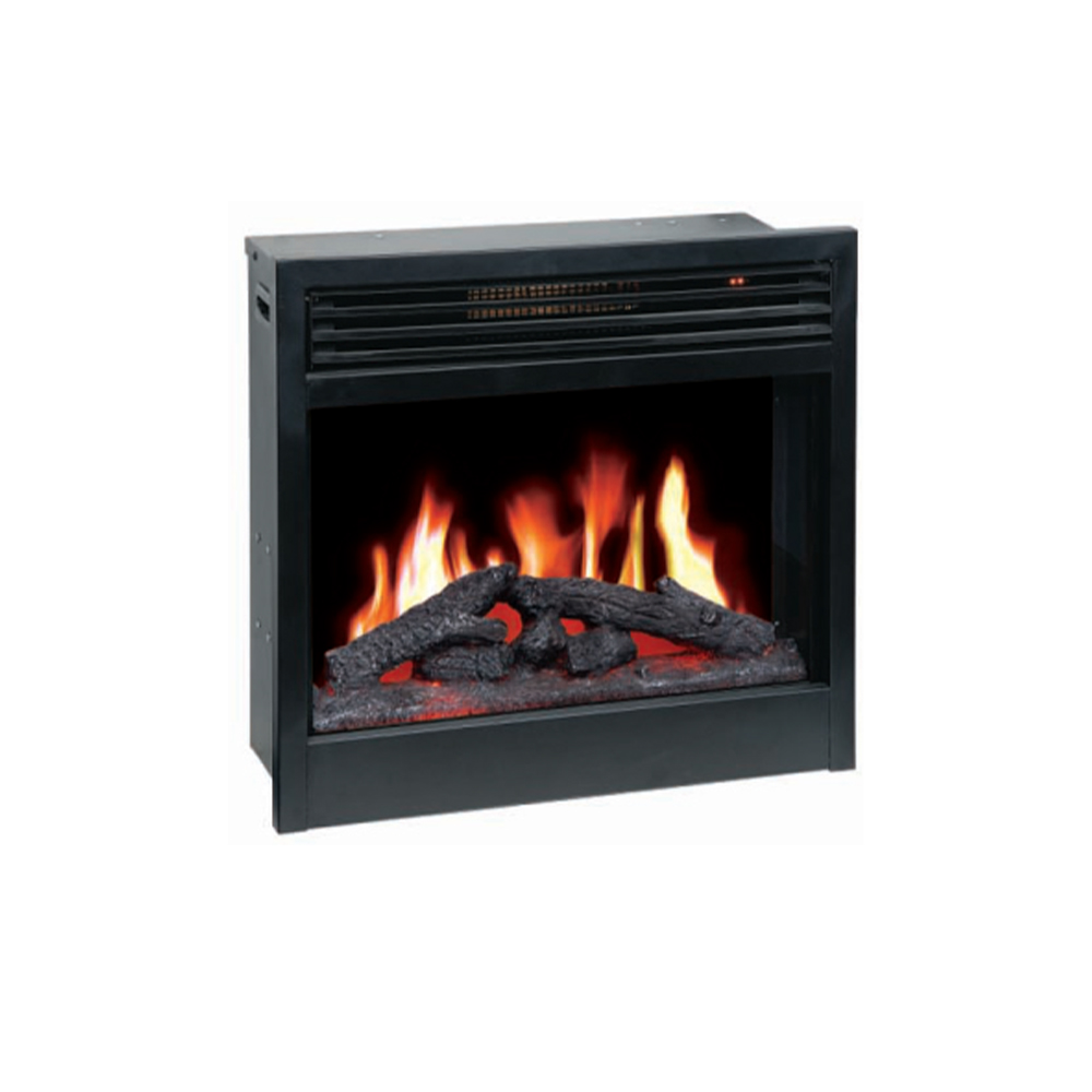 Black Frame, Built-in Electric Fireplace With Remote Control