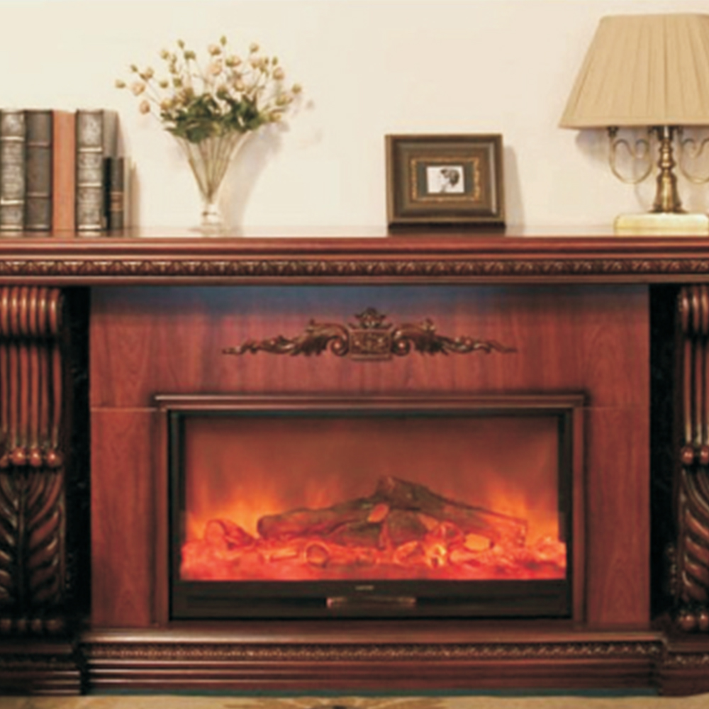 Red Mantel Electric Rireplace, Freestanding Fireplace