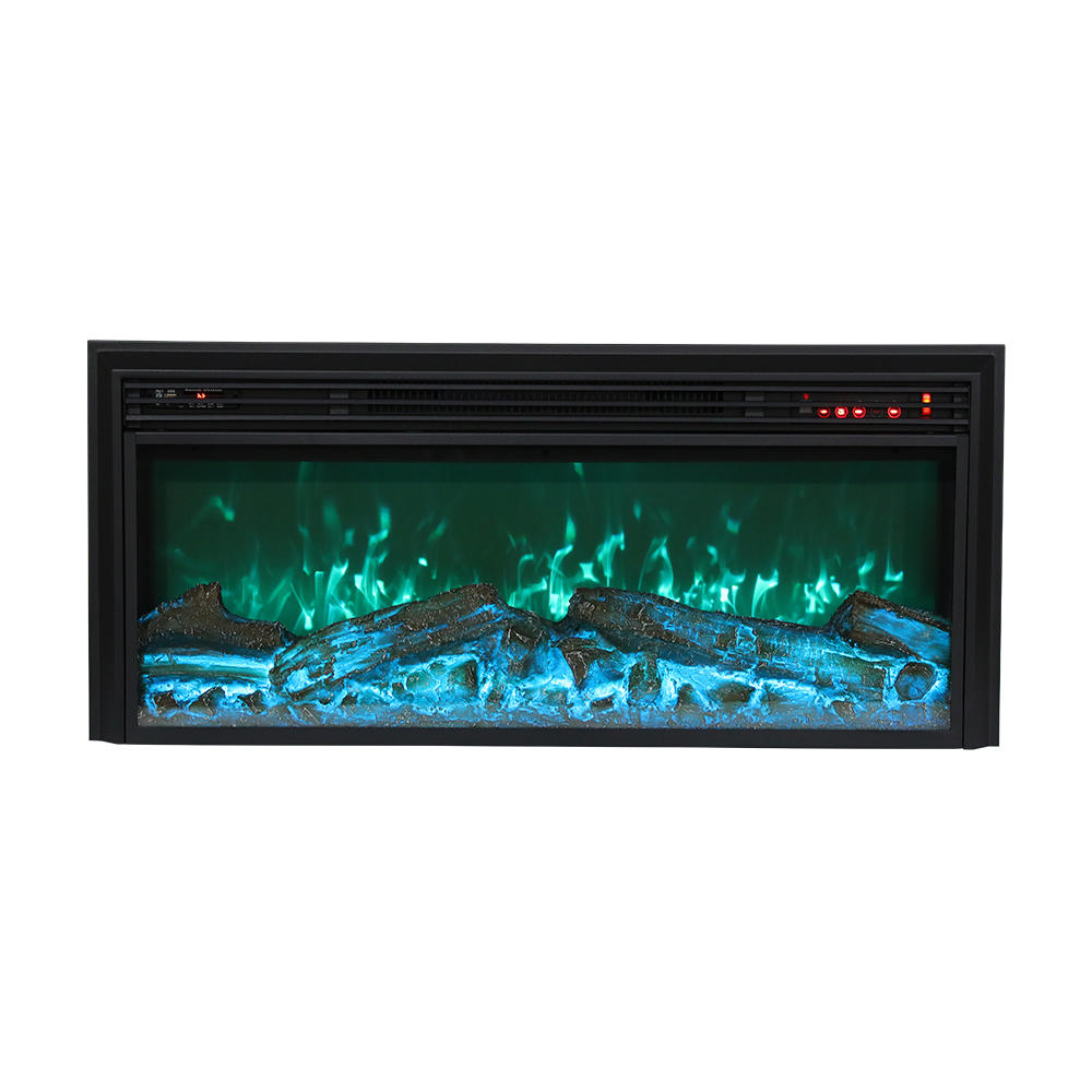 100cm Multi-Color Built-in Fireplace With Bluetooth USB