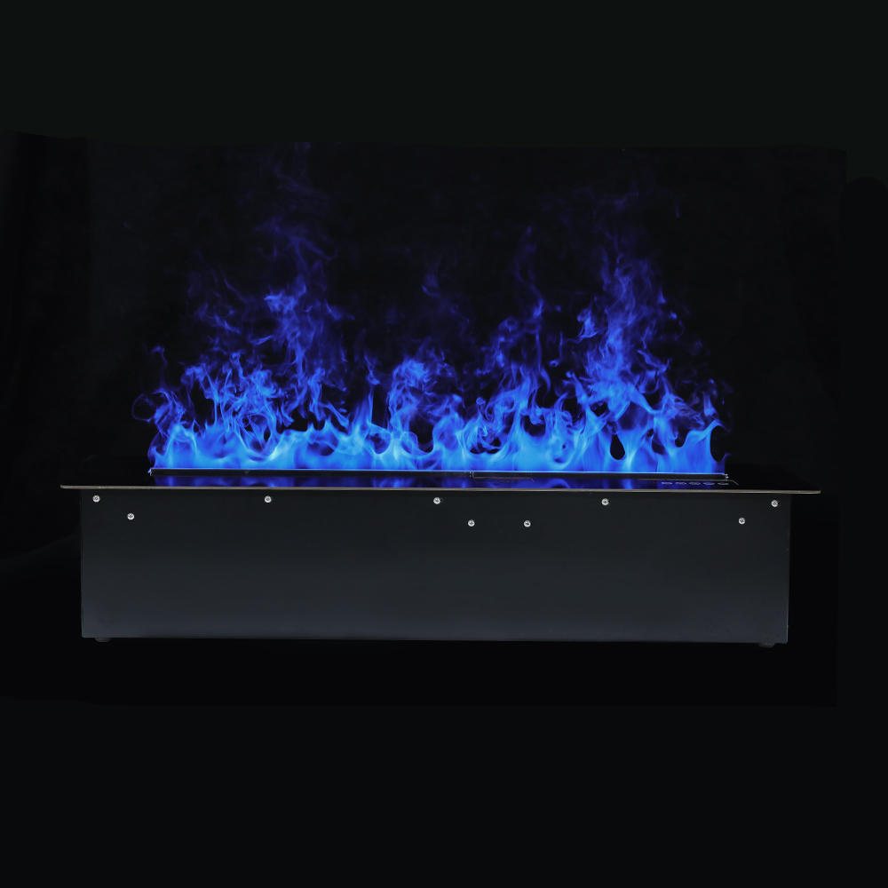 120 Black Titanium Countertop Smart Water Vapor Fireplace