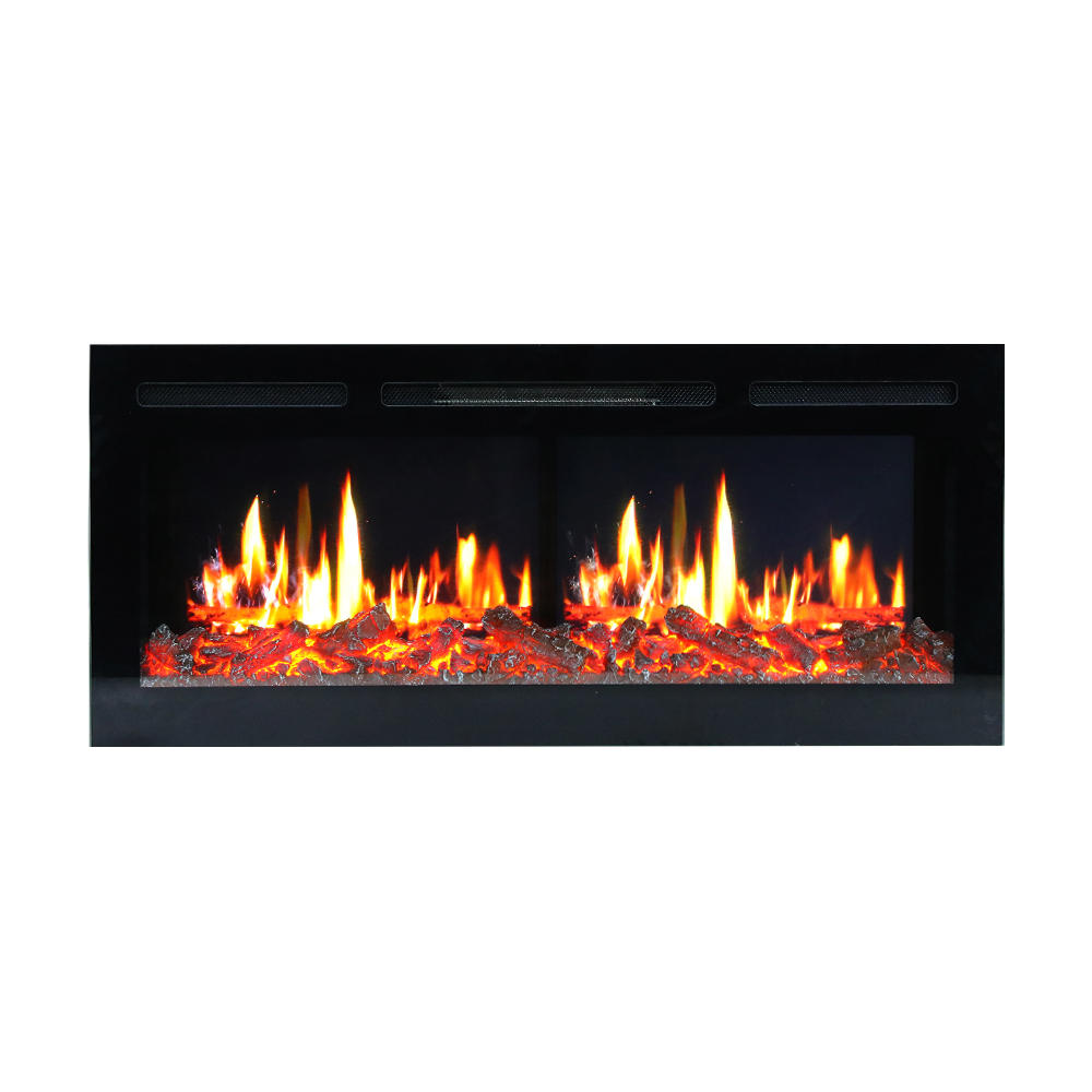 110 Built-in Fireplace, LCD Electronic Screen, Color Flame
